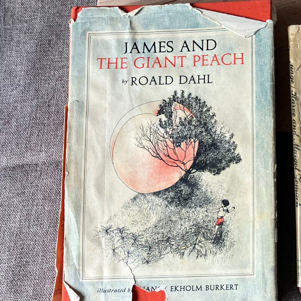 Roald Dahl's "James and the Giant Peach" 1961 Vtg First Edition Early Hardcover